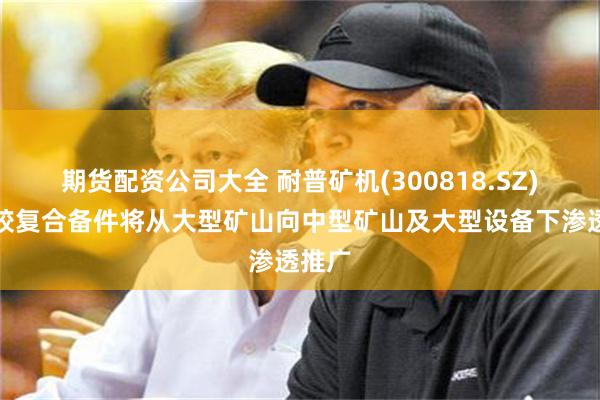 期货配资公司大全 耐普矿机(300818.SZ)：橡胶复合备件将从大型矿山向中型矿山及大型设备下渗透推广